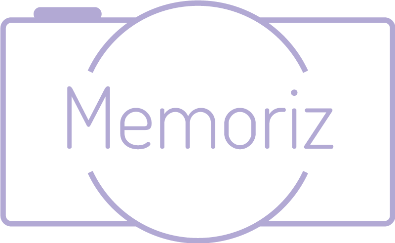 Het logo van Memoriz, afscheidsfotografie.